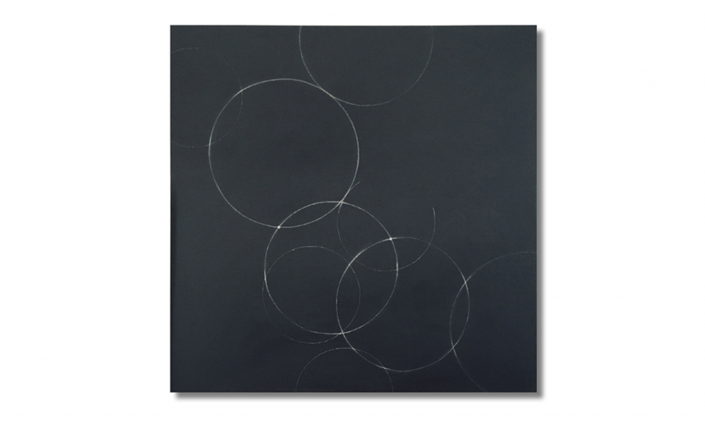 circeling thoughts   2024 | 110x110 cm | Öl, Kreiden/Leinwand